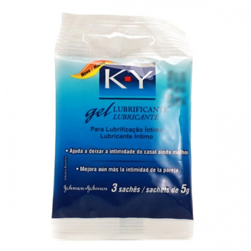 Gel Lubrificante KY Com 3 Saches 5g