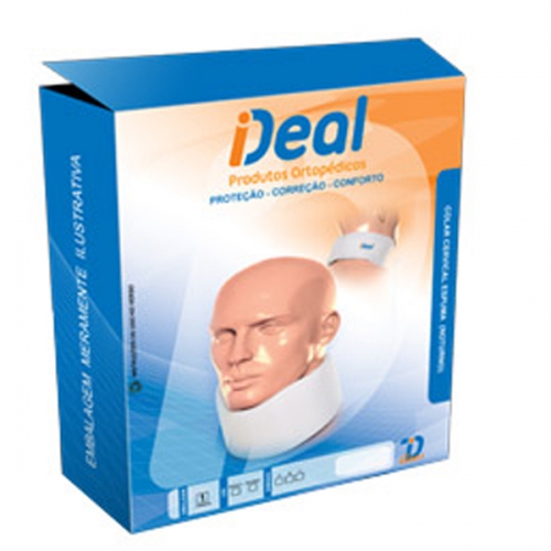 Colar Cervical Ideal de Espuma P branco