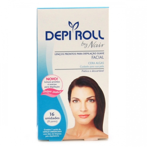 DEPIL DEPI-ROLL FOLHAS TNT ALGAS FACIAL 8UN