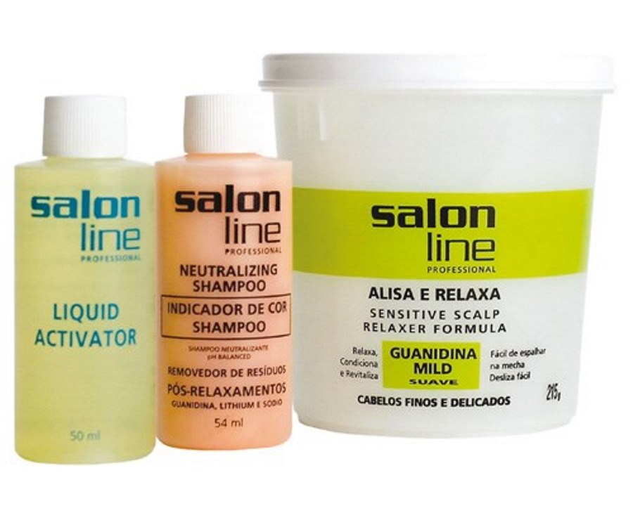 Guanidina Tradicional Mild Alisa e Relaxa Salon Line 215gr