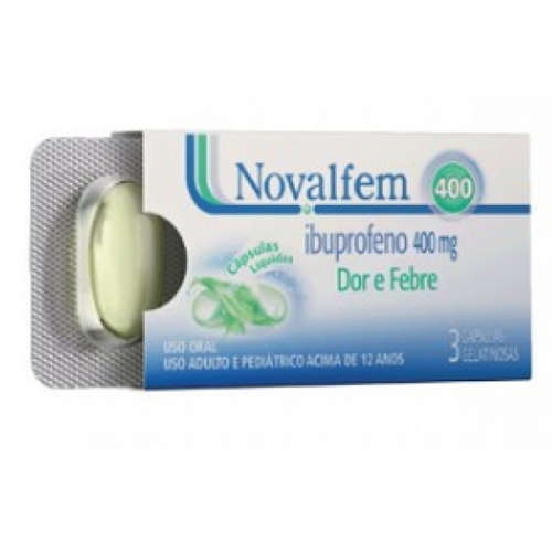 NOVALFEM 400MG COM 3 CAPSULAS