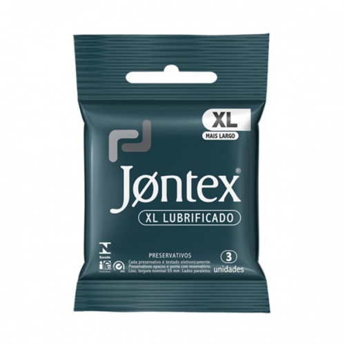 Preservativo Jontex XL Lubrificado 3 Unidades