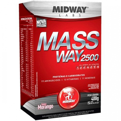 Massa Midway 2500 Morango 400g