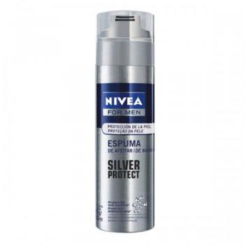 Espuma De Barbear Nivea Silver Protect 200ml