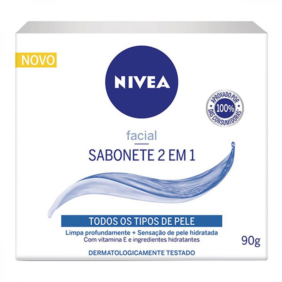 Sabonete Nivea Limpeza Facial 2 em 1 90g