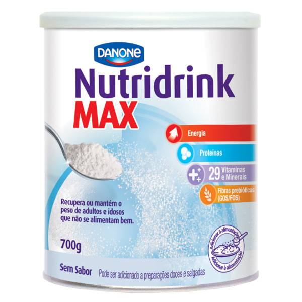 NUTRIDRINK MAX LATA, SEM SABOR, 700G - DANONE