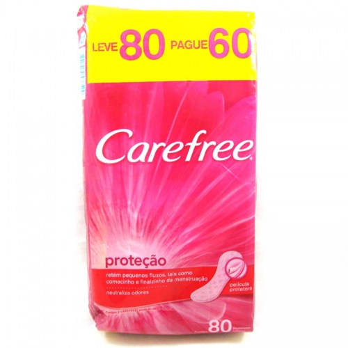 Protetor Diario Carefree Original com perfume, leve 80 pague 60