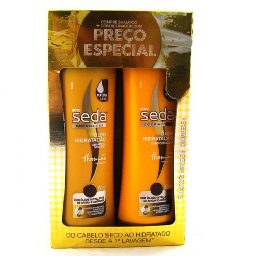 KIT SEDA ÓLEO HIDRATAÇÃO SHAMPOO+CONDICIONADOR  350ML