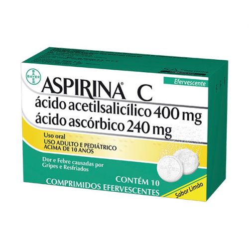 Aspirina C com 10 Comprimidos Efervescentes