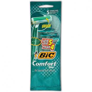 Barbeador Descartavel Comfort 2 Sensitive Bic 5 Unidades