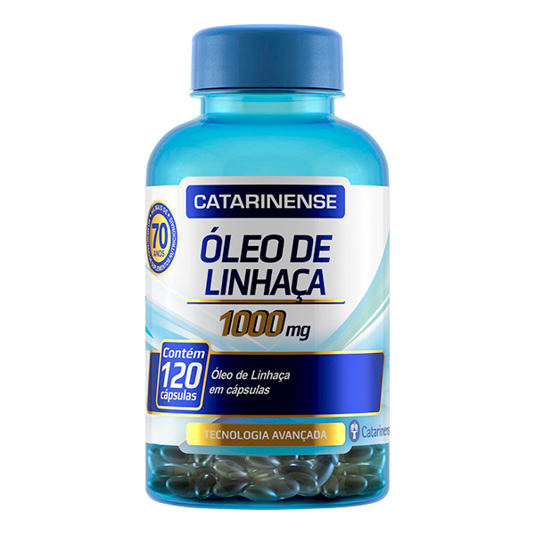 Oleo de linhaca catarinense 1000mg com 120 capsulas