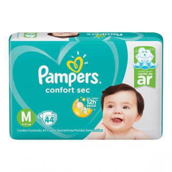 Fralda Pampers Confort Sec M 44 Unidades