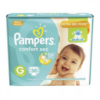 Fralda Confort Sec Pampers G 38 Unidades