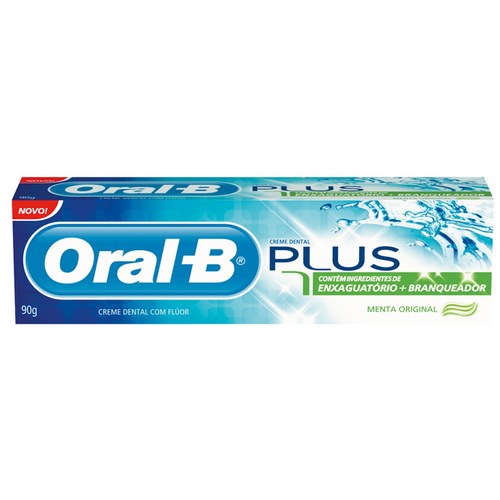 Creme Dental Oral B Plus Menta Original 90g