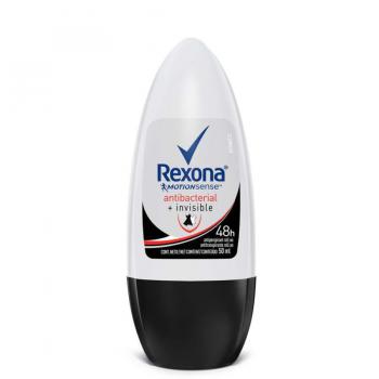 Desodorante Roll-on Antibacterial + Invisible Rexona 50ml