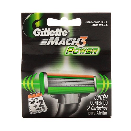 Carga Mach3 Gillette Power Com 2 Unidades