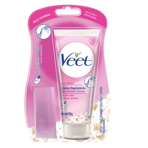 CREME DEPILATORIO VEET PELE NORMAL CORPORAL 100G+ESPONJA