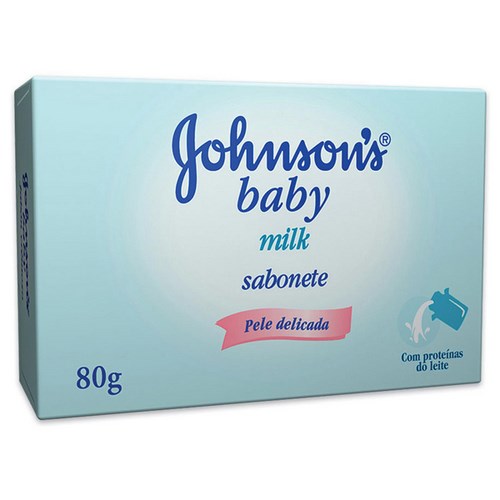 SABONETE JOHNSON INFANTIL MILK PELE DELICADA 80G