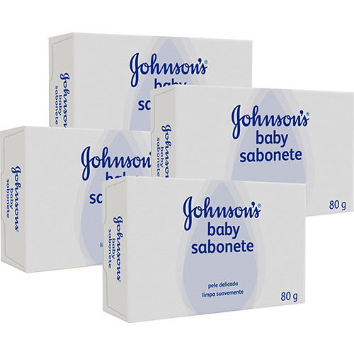 Sabonete Infantil Johnsons & Johnsons Regular 80g LV4PG3