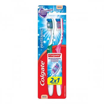 Escova de Dente Colgate Whitening Macia 2 Unidades