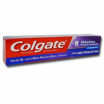 Creme dental Colgate 70g Maxima protecao anticarie Neutracucar