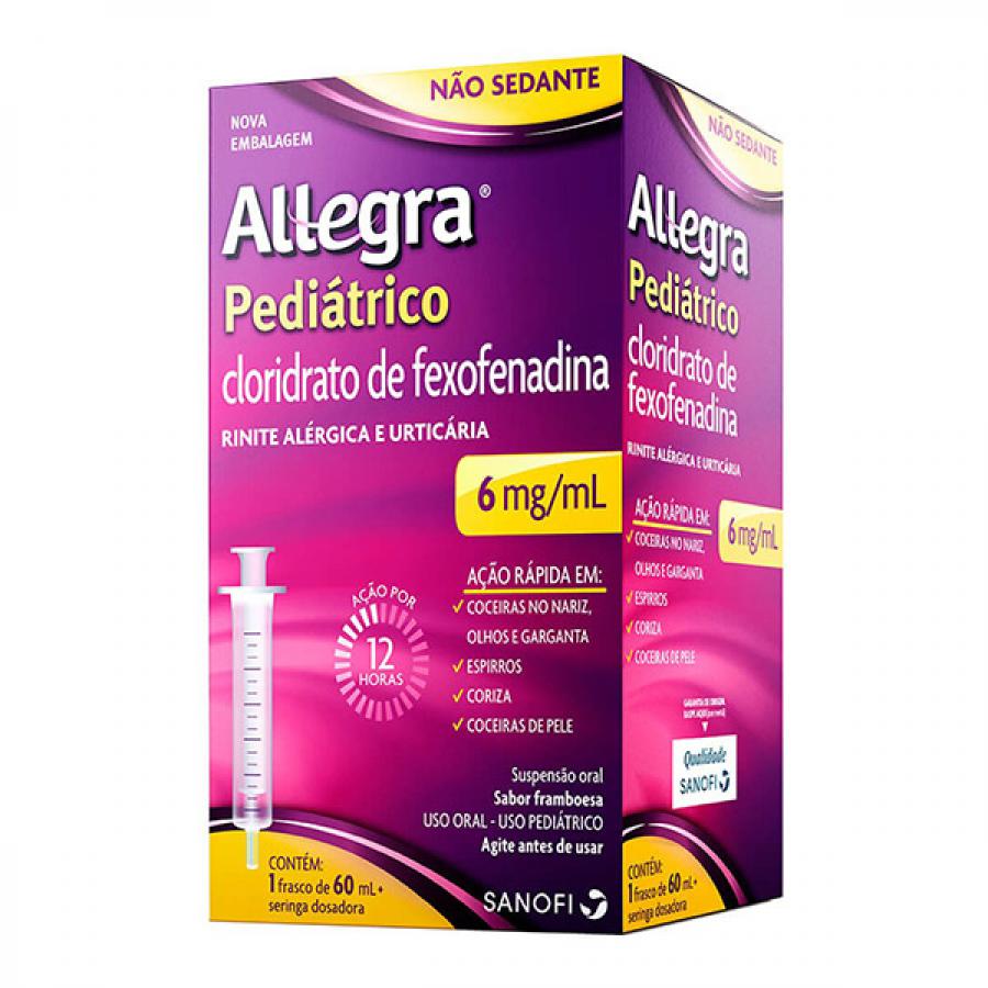 Allegra Pediatrico 6mg Suspensao Oral 60ml