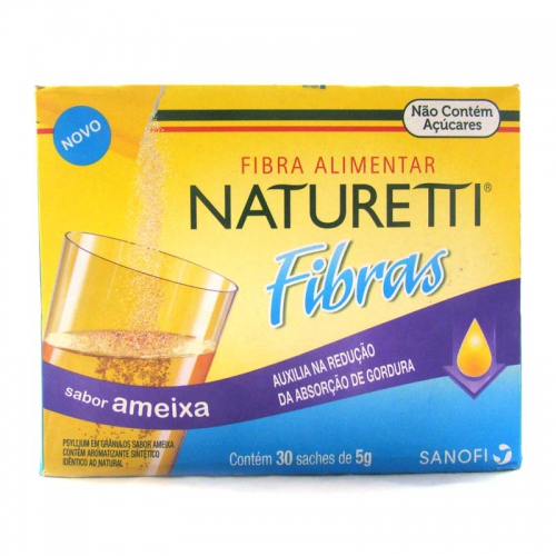 Naturetti Fibras sabor ameixa - contém 30 saches de 5 g