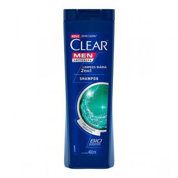 Shampoo Clear Men 2x1 Limpeza Diaria 400ml