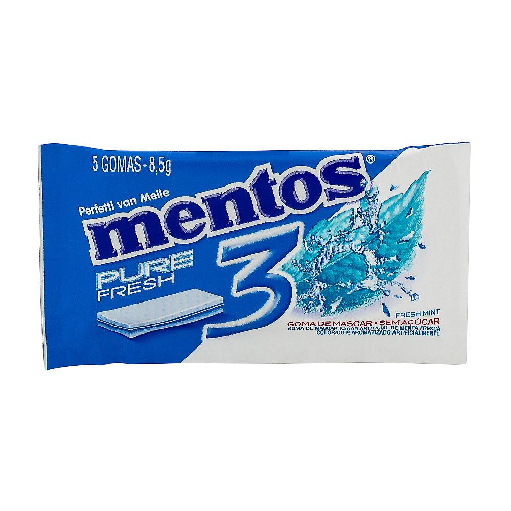 Chiclete Mentos 3 Spearmint 8,5g