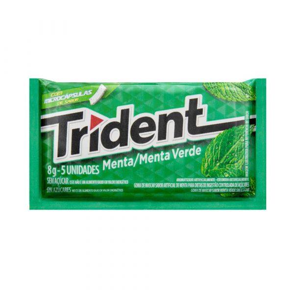 Goma de Mascar Trident Menta 5 unidades