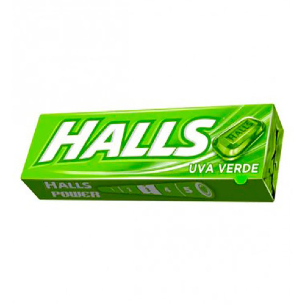 HALLS UVA VERDE 10UN 37GR