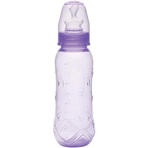 Mamadeira Kuka Aquarela Bico de Silicone Ortodôntico Lilás 250ml