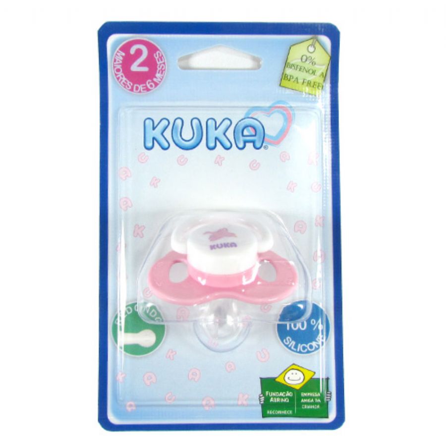 Chupeta Kuka 2385 Baby silcone plus com 1