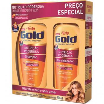 Kit Niely Gold Nutricao Poderosa Shampoo 300ml + Condicionador 200ml