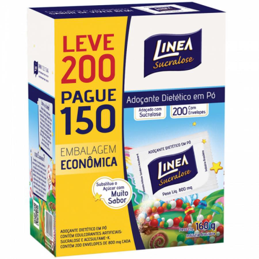 Adoçante Linea Sucralose Pó LV200PG150