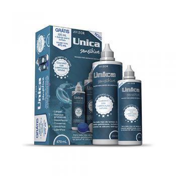 Kit Solução para Lentes Unica Sensitive 350ml + 120ml