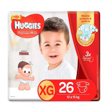 Fralda Huggies Supreme Care XG 26 Unidades