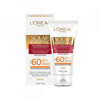 Protetor Solar Facial L'oreal Expertise Antirrugas FPS 60 50g