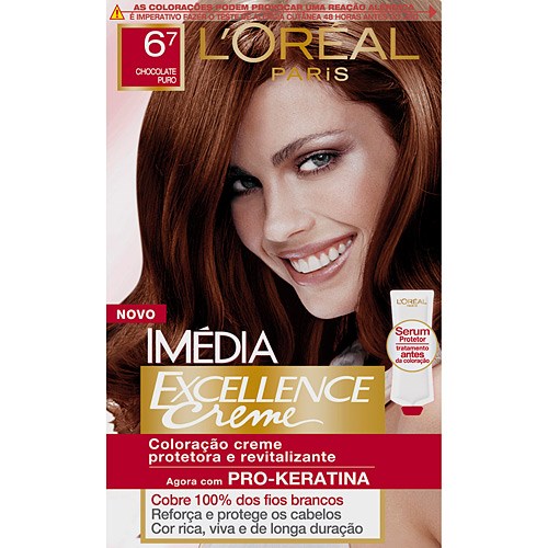 Tintura Imedia Excellence Creme 6.7 Chocolate Puro