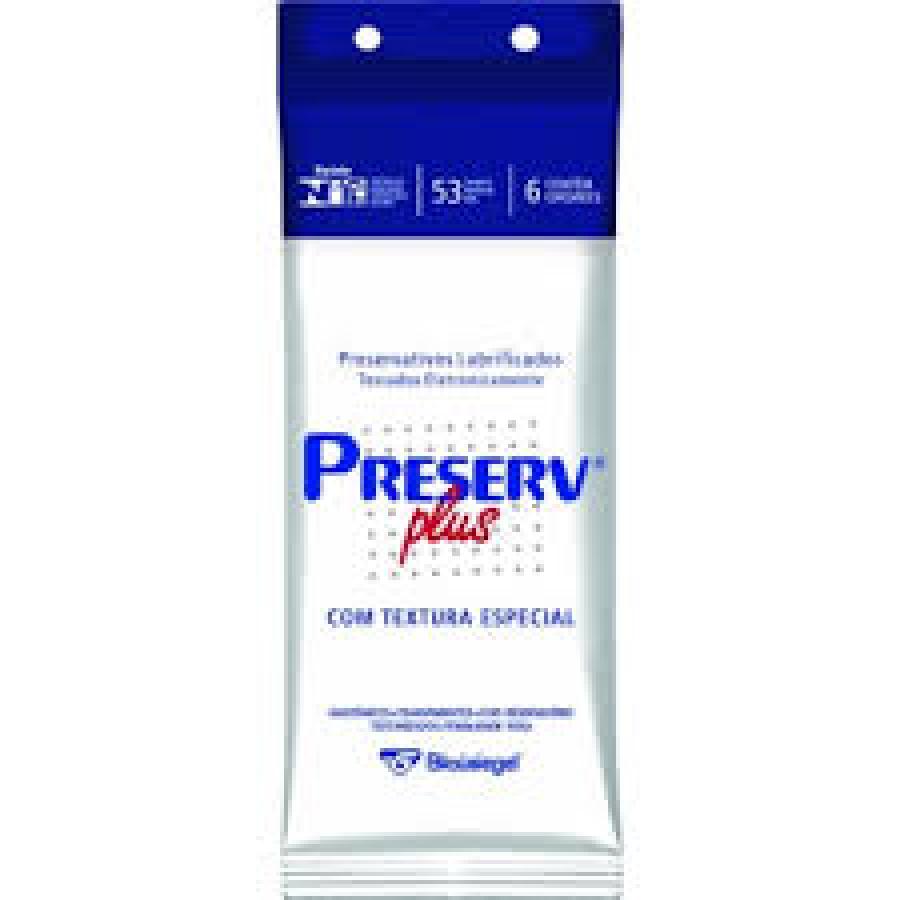 Preservativo Preserv Plus Com 6 Unidades