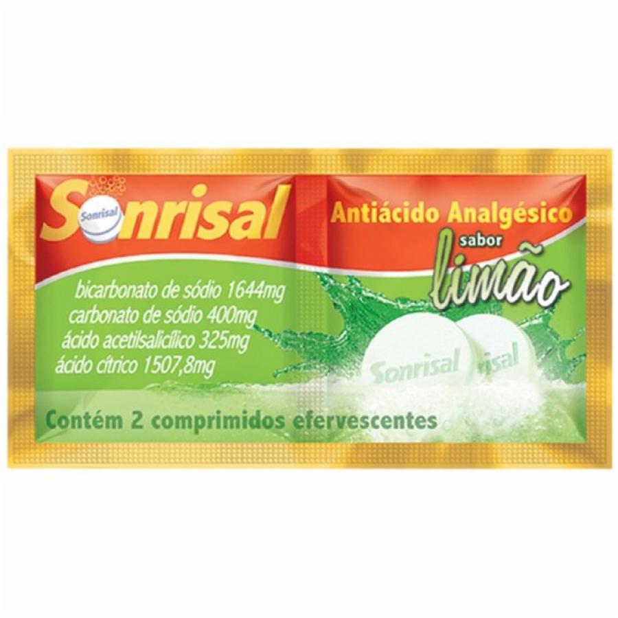 Sonrisal 1644mg + 400mg + 325mg + 1507,8mg Sabor Limao 2 comprimidos