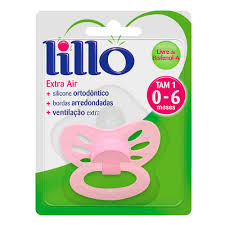 Chupeta Lillo de Silicone Extra Air Tamanho 2 Rosa