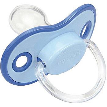 CHUPETA NEOPAN N.1 BICOLOR ORTO SILICONE AZUL REF.4431
