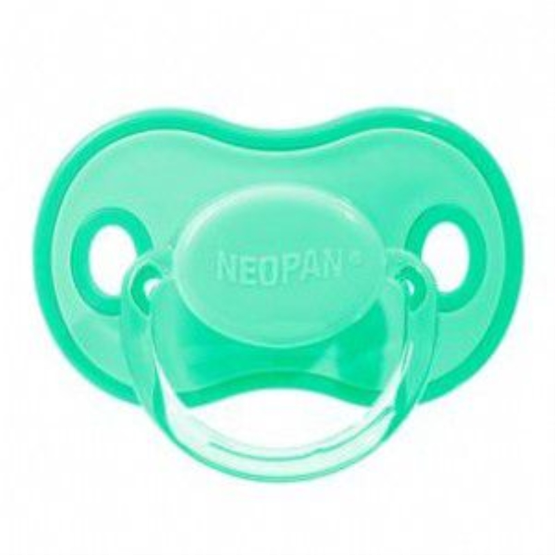 Chupeta Neopan Decorada 0 a 6 meses, ortodontica, verde