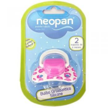 Chupeta Neopan N.2 Decorada Orto Silicone Rosa REF.4722