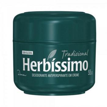 Desodorante Herbissimo Tradicional em Creme Sem Alcool 55G