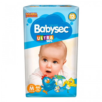 Fralda Babysec Galinha Pintadinha Tamanho M  44 unidades