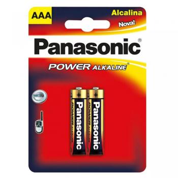 Pilha panasonic alcalina aaa palito c/2