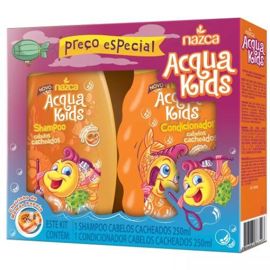 Shampoo + Condicionador Acqua Kids Cacheados + Sabonete 80g