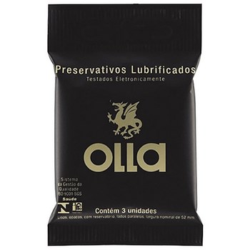 Preservativo olla preto sensitive com 3 unidades